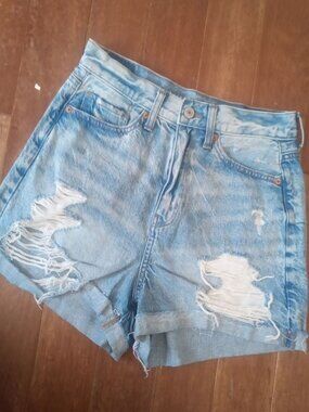 American Eagle Light Wash Denim Shorts